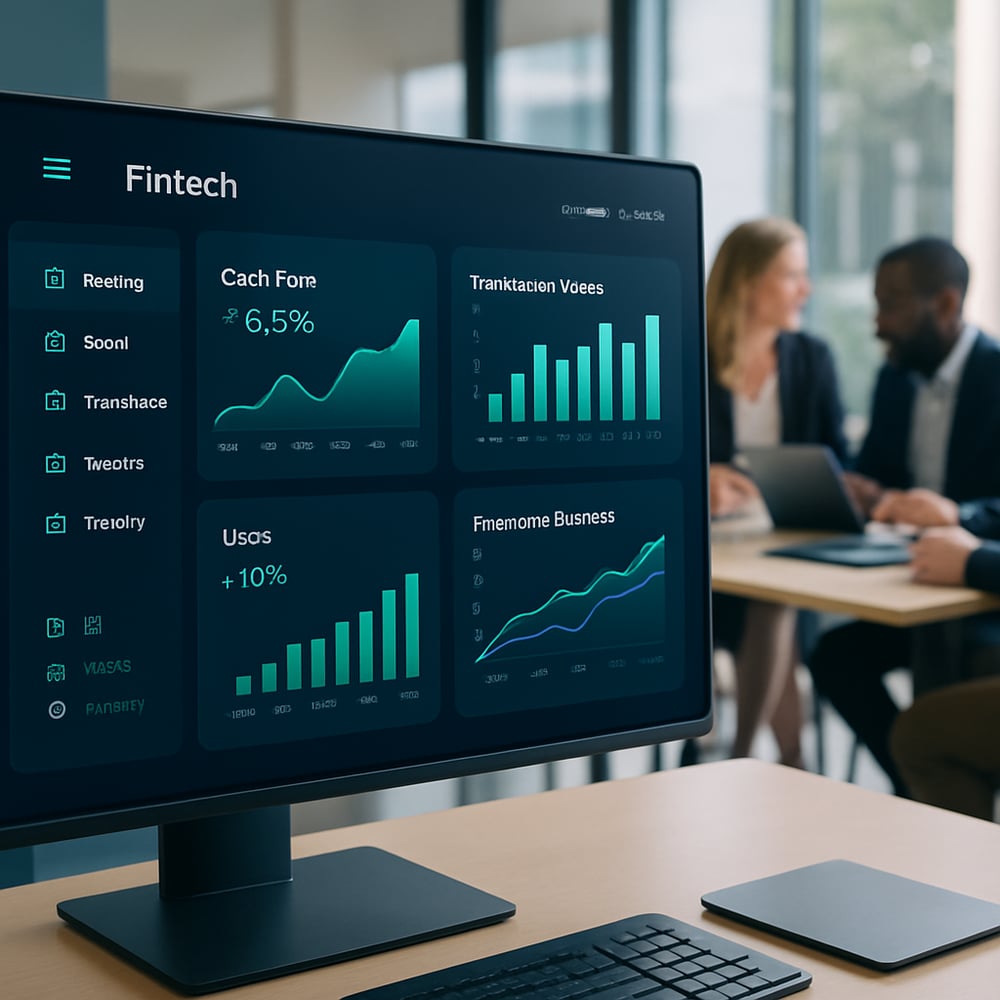 Fintech-dashboard-showing-class-action-settlement-metrics-and -cashflow-trends